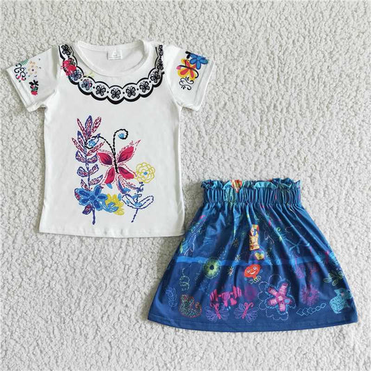 encanto girls summer sets carton dress suits