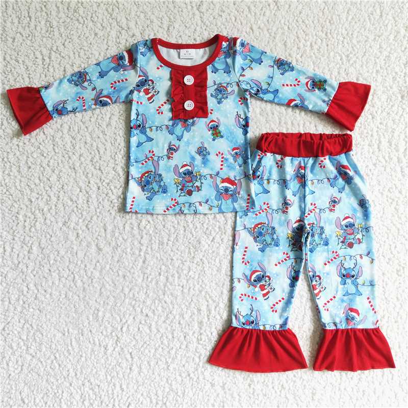 Christmas pajamas suit silbing boy match girl sleep outfits kids clothes