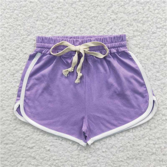 cotton summer Purple kids girls Shorts