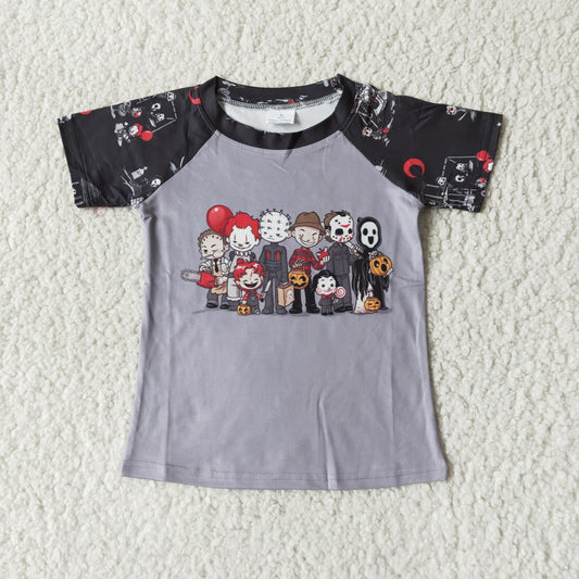 halloween boy short sleeve shirt carton