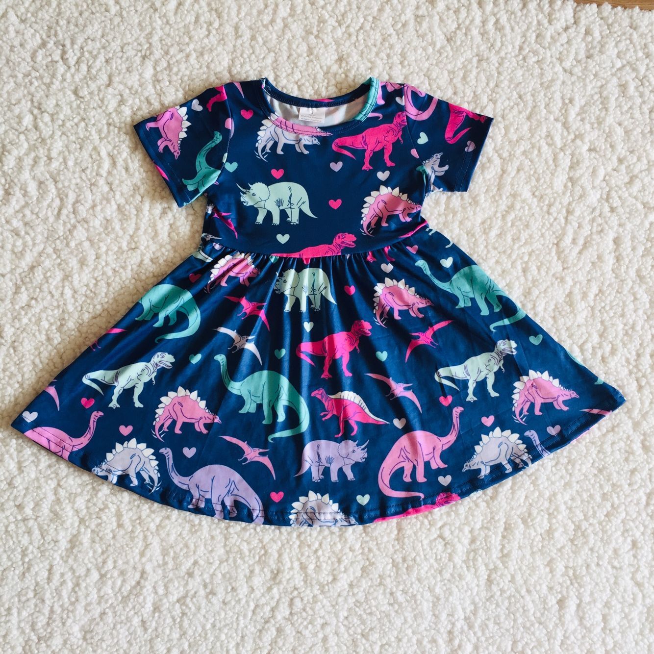 Dinosaur girls dress summer skirt