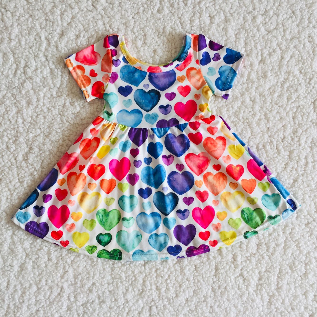 love Valentine's Day girls dress summer skirt