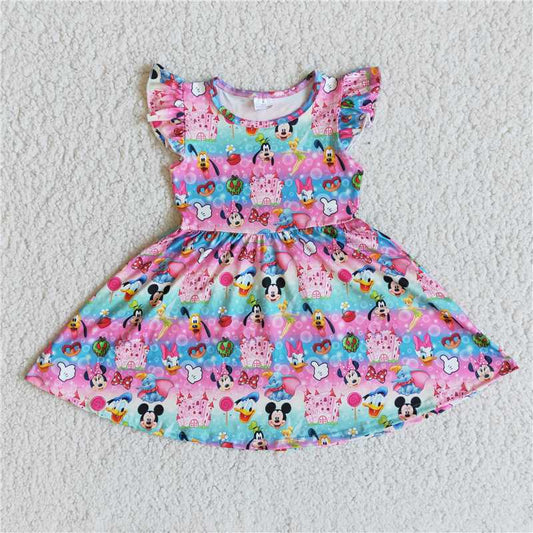 carton girls dress summer skirt