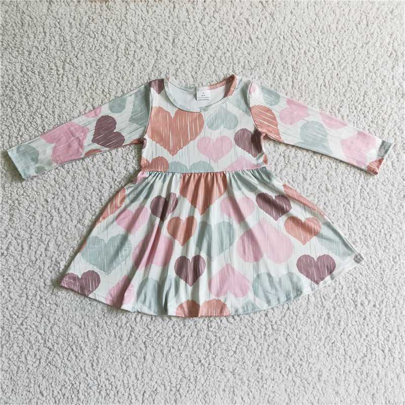 love heart dress Valentine's Day Girls Dresses