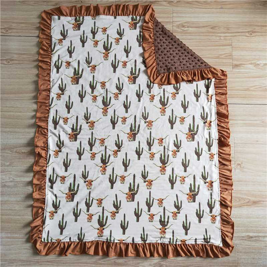 Kids Cactus blankets size 29X43 inches milk silk and cotton