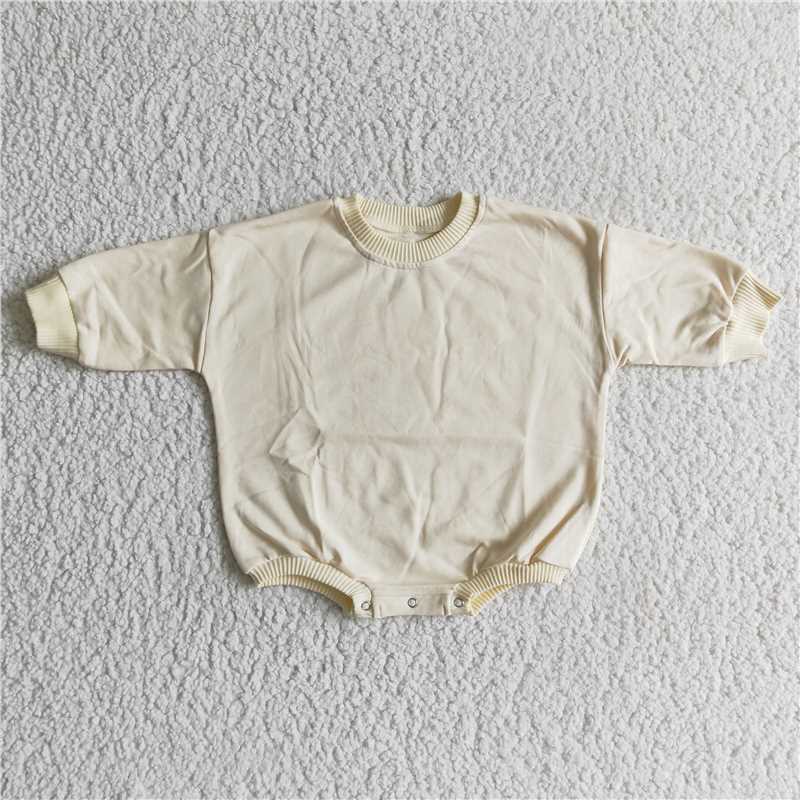 cotton bubble long sleeve baby romper