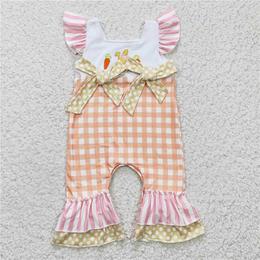 easter bunny carrot girls jumpsuit baby rompers