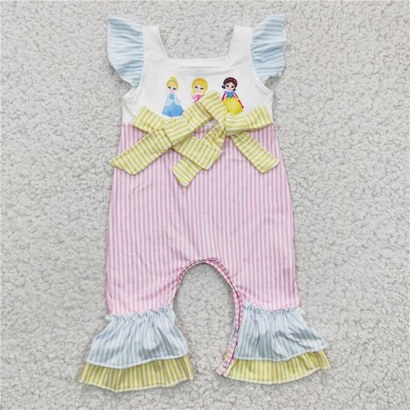 Princess girls jumpsuit baby rompers