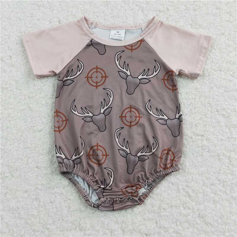 hunting deer kids bubbles baby rompers