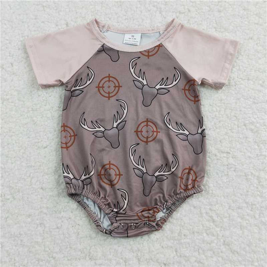 hunting deer kids bubbles baby rompers