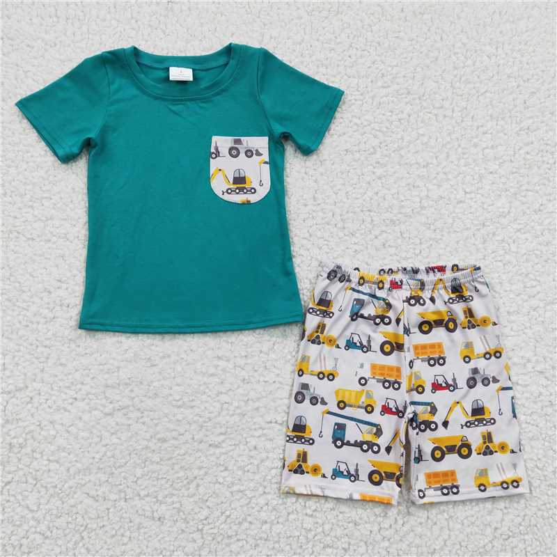 construction vehicle boys summer sets