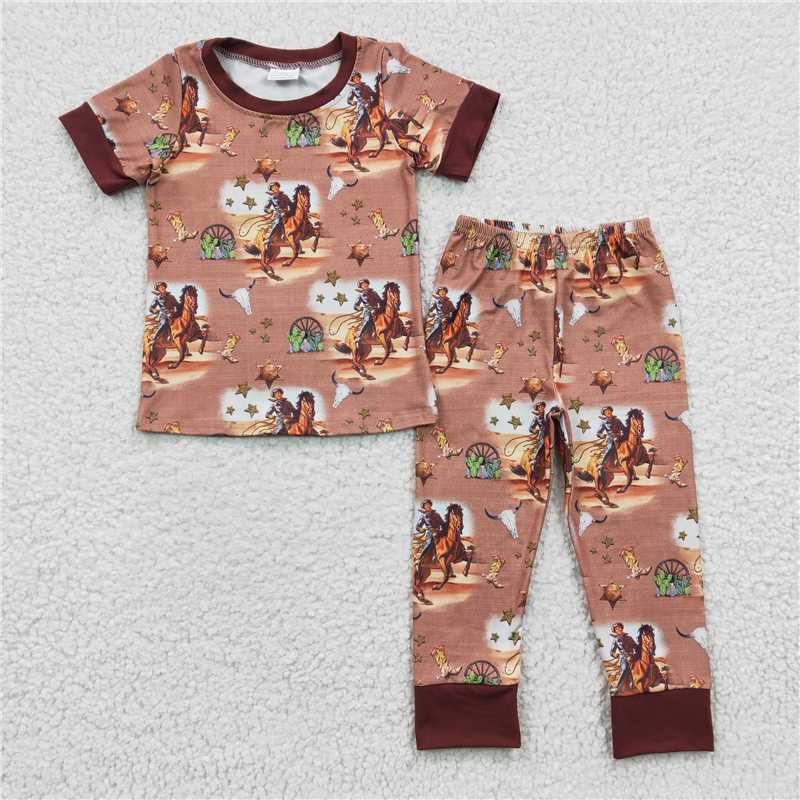 cowboys pajamas boys outfits kids clothes