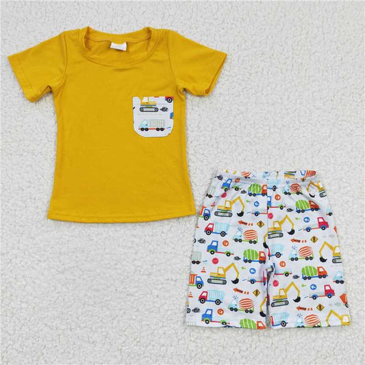 construction vehicle boys summer sets