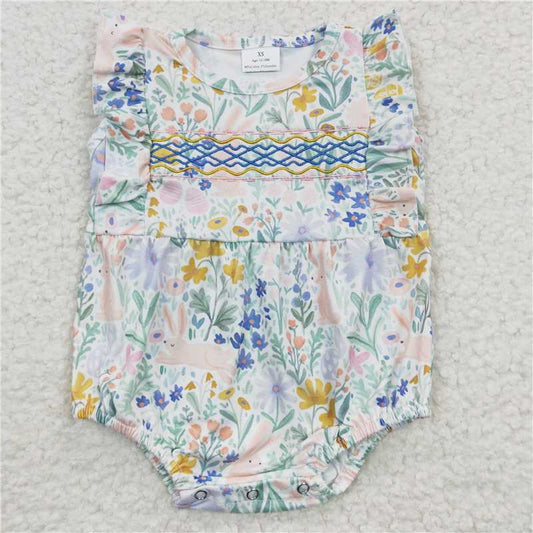 floral baby bubbles girls rompers