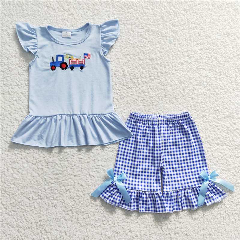 July 4th sibling suit girls match boy match romper