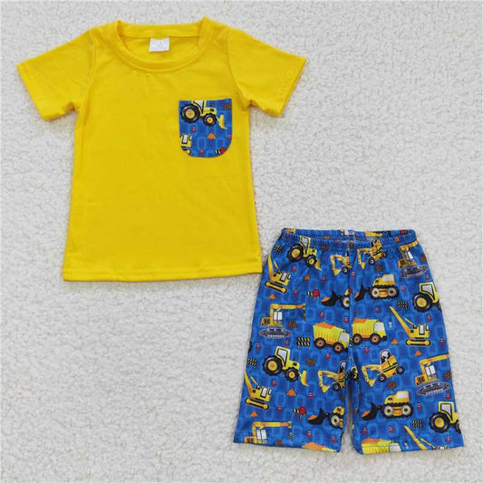 construction vehicle boys summer sets