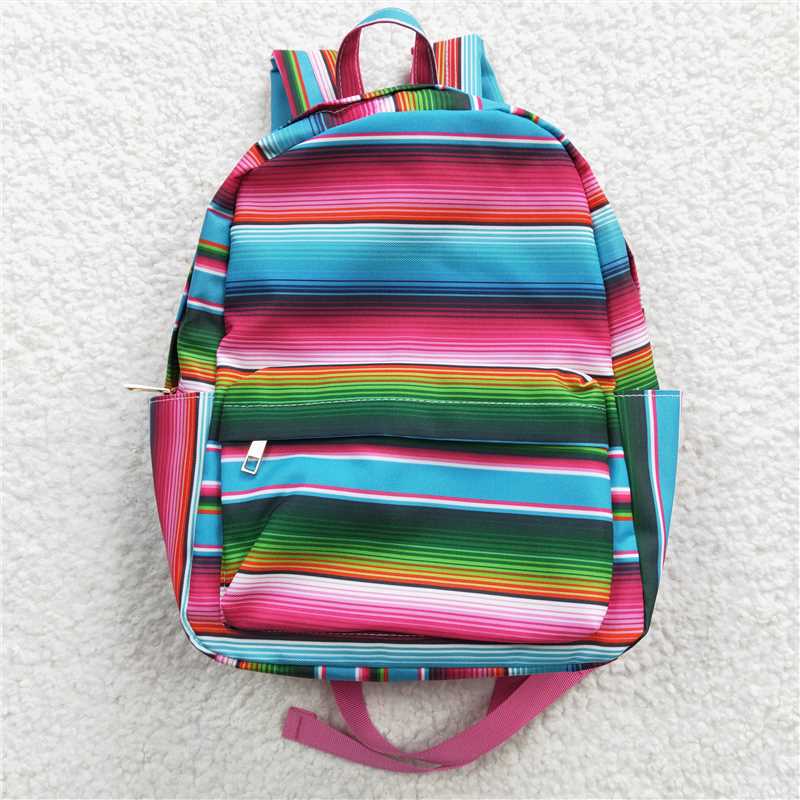 kids bags color stripes backpack