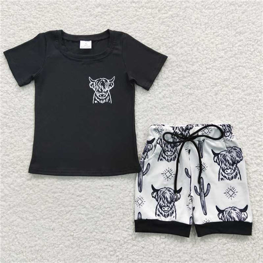 highland cow boys summer sets