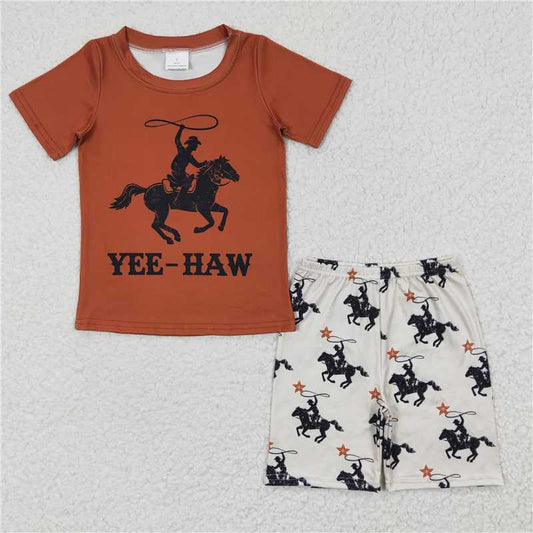 yee haw cowboy boys summer sets