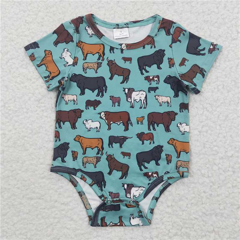 farm baby bubbles boys rompers