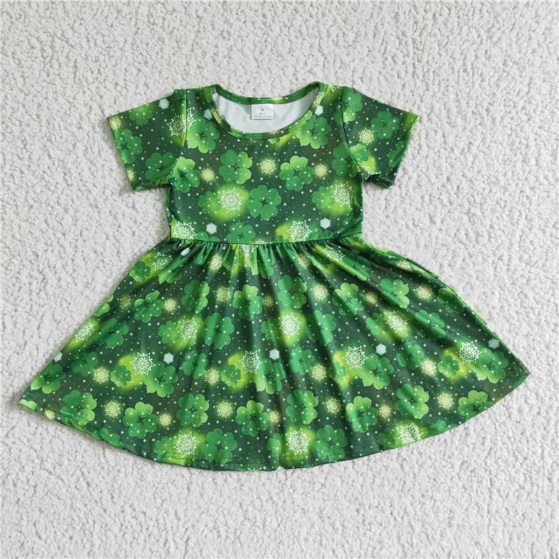 girls dress kids skirt St. Patrick's Day clothes