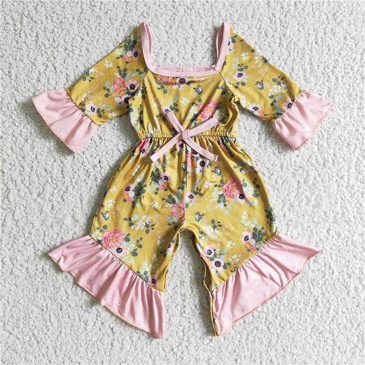 flower girls jumpsuits KIDS ROMPER