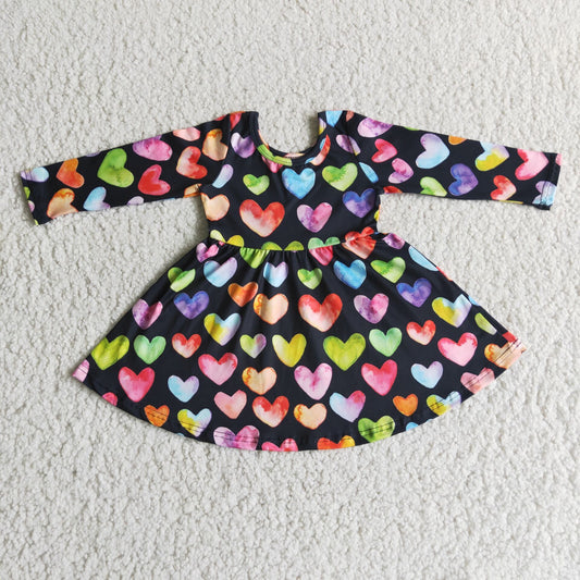 love heart skirt Valentine's Day Girls Dresses