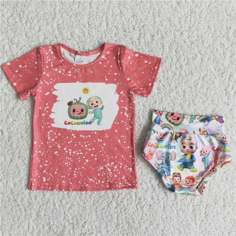 Girls baby bummies sets summer carton