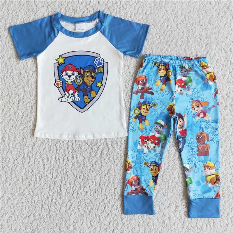 paw patrol boys outfits shorts sleeve shirt and long pants sale sets