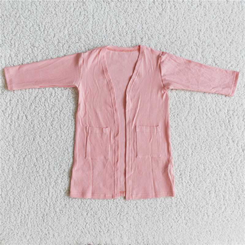 cotton cardigan pocket fall Jackets girls coats