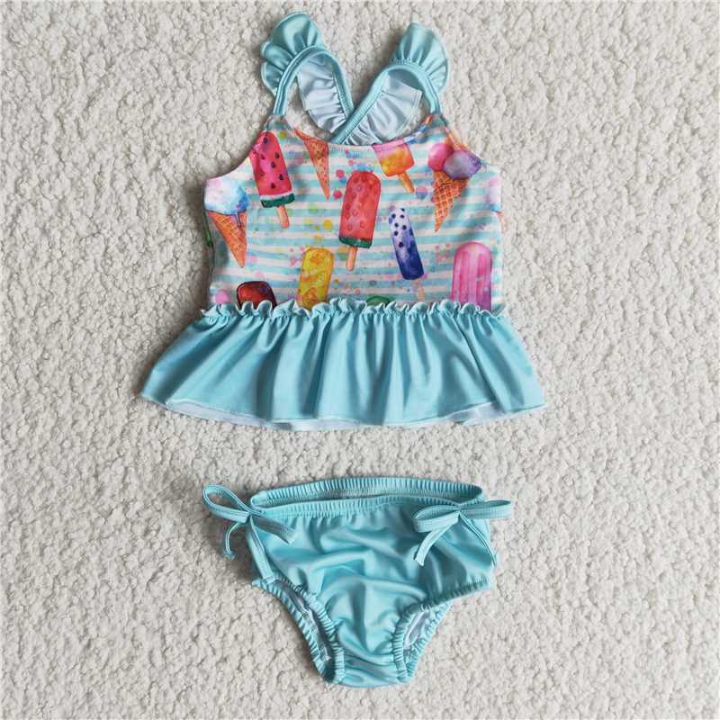 popsicle girls swimsuit summer sleeveless bathing suit