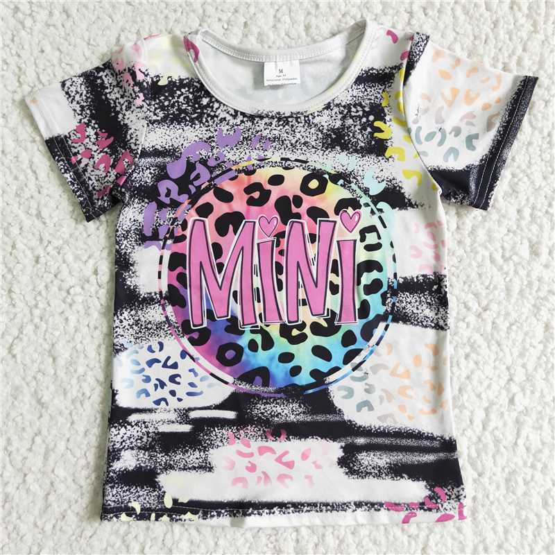 "mini" mom & me short sleeve t-shirt adult and kids top