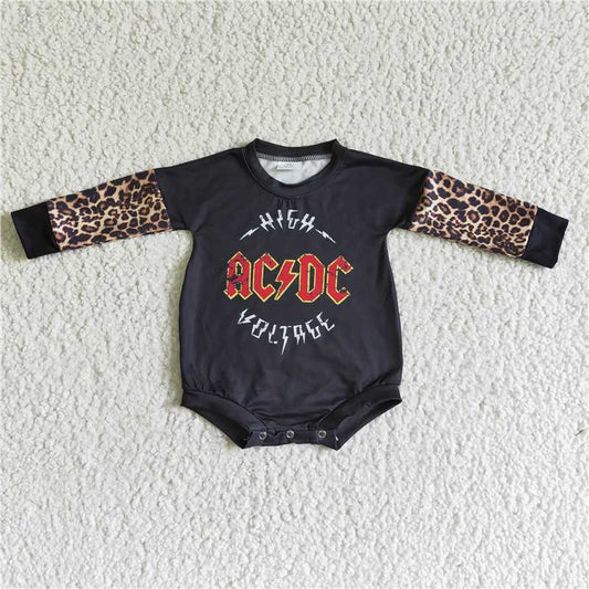 acdc bubble long sleeve baby romper