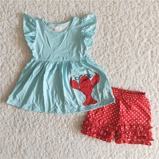 lobster girls summer sets 2 pieces