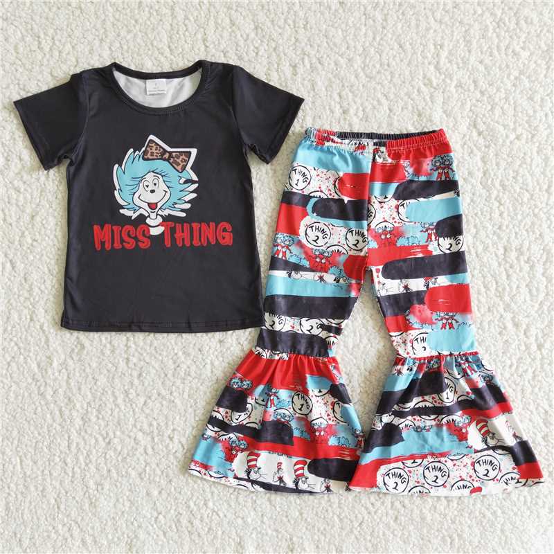 miss thing dr.Seuss girl set shirt bell 2 pcs suit