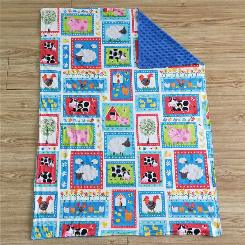 farm kids blankets size 29X43 inches milk silk and cotton