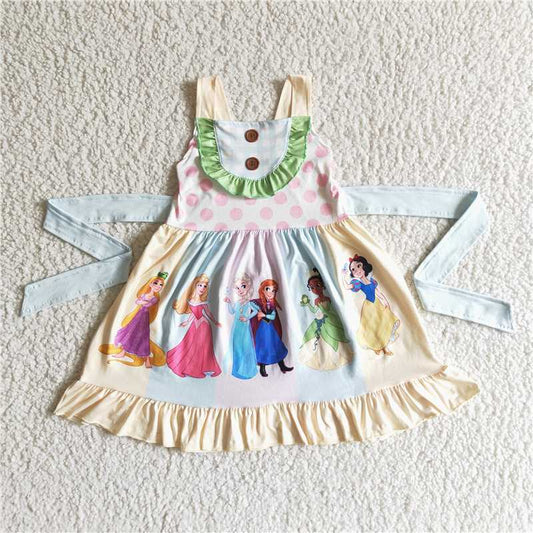 carton girls dress Princess kids skirt