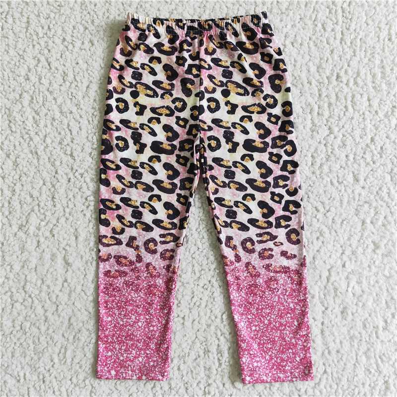 colored leopard print pants girls trousers