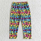 colored leopard print pants girls trousers