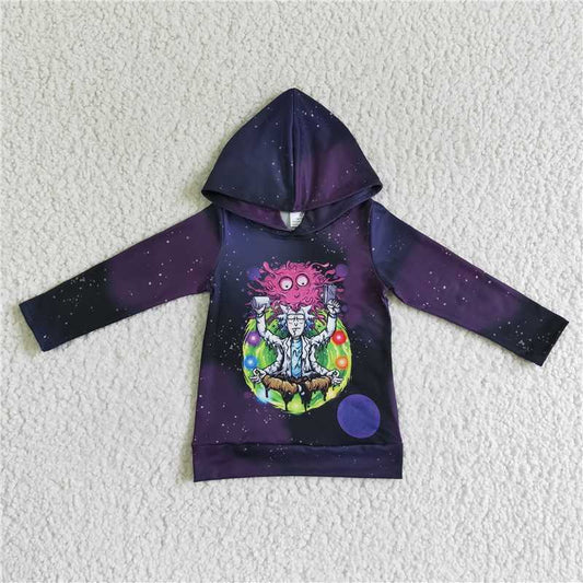 Halloween carton  boy girls  long sleeve hoodie top