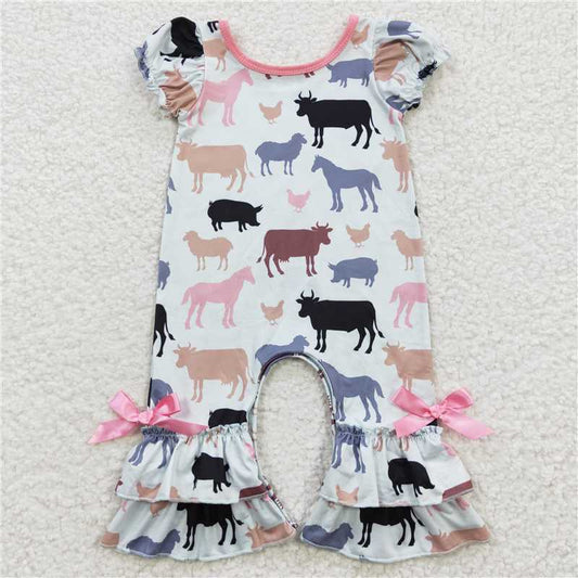 farm girls jumpsuit baby rompers