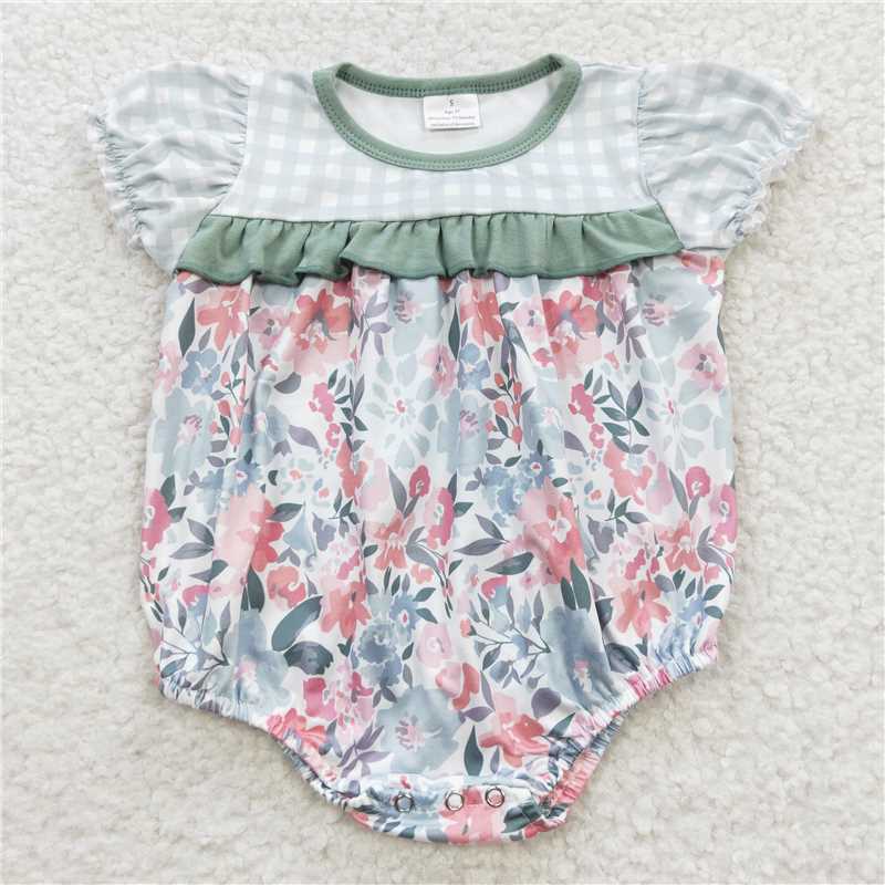 flower baby bubbles girls rompers