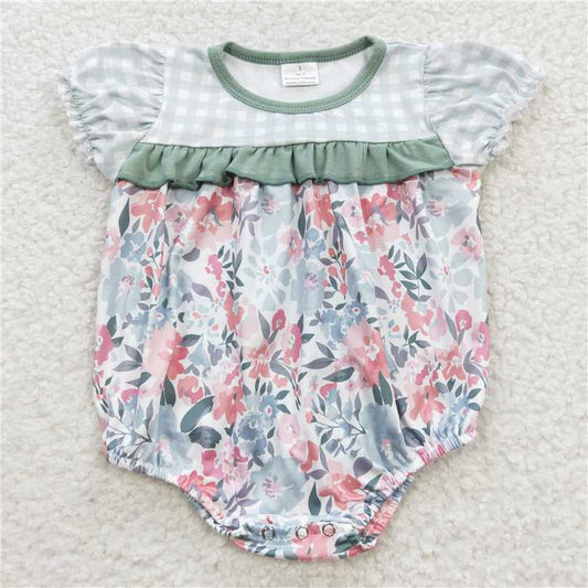 flower baby bubbles girls rompers