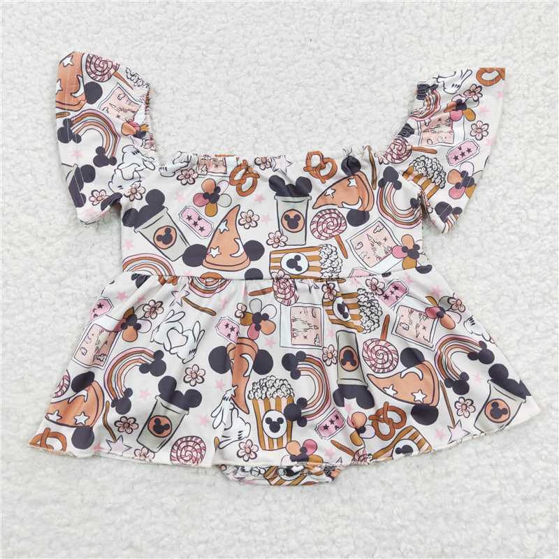 cartoon baby bubbles girls rompers