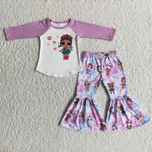 lol shirt and bell pants girls outfits kids clothes