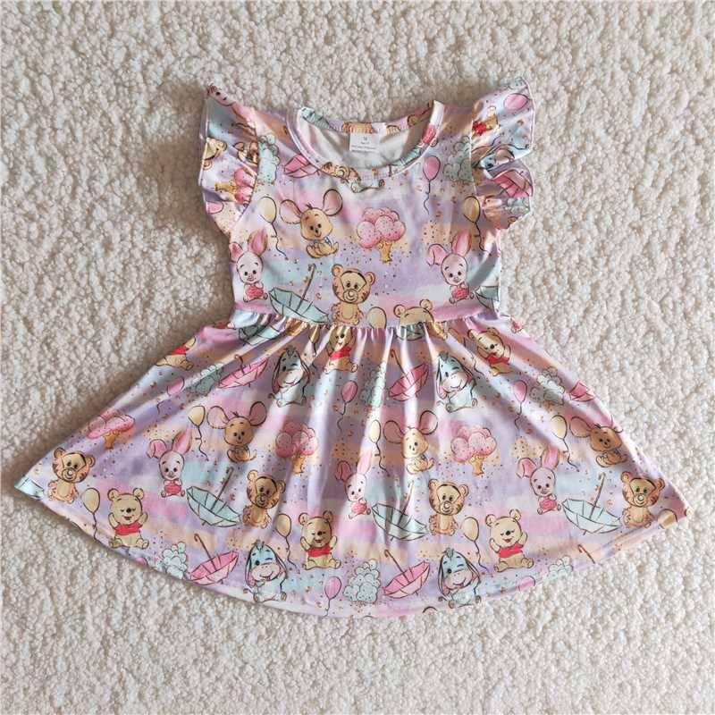 pink girls dress summer skirt carton