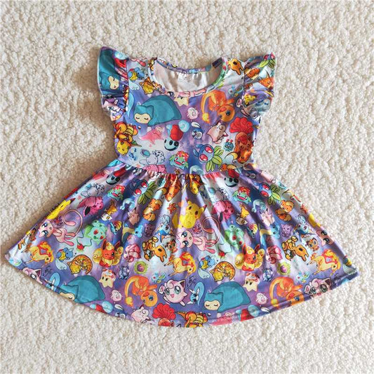 carton girls dress summer skirt