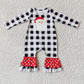 Christmas long sleeve girls matching boys baby rompers Santa Claus