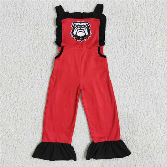 red dog kids girls overall kids jumpsuit