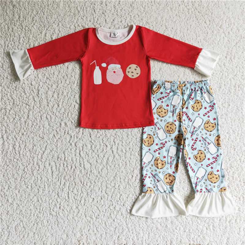 Sleeper romper christmas jumpsuit kids clothes Milk Cookies pajamas